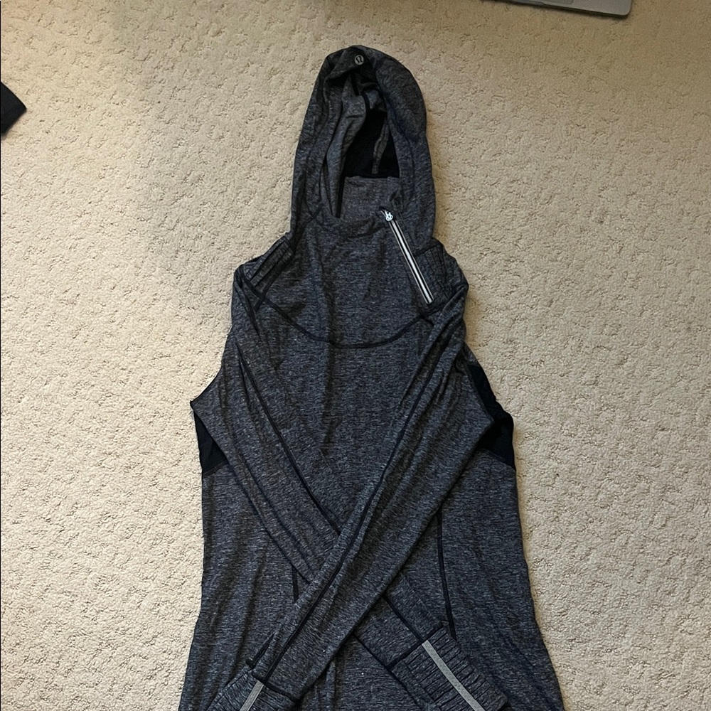 lululemon athletica Gray Hooded Sweatshirt